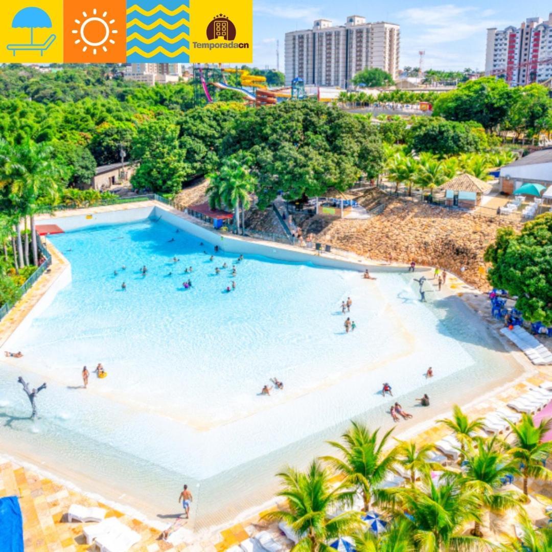 卡达斯诺瓦斯Piazza Com Acesso Ao Acqua Park公寓式酒店 外观 照片